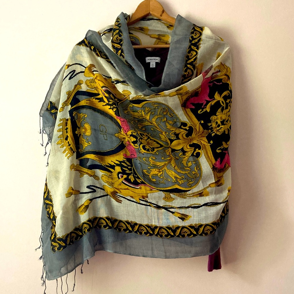 Vintage Authentic Glen Prince Shawl Scarf Wrap Royal Seal NWT